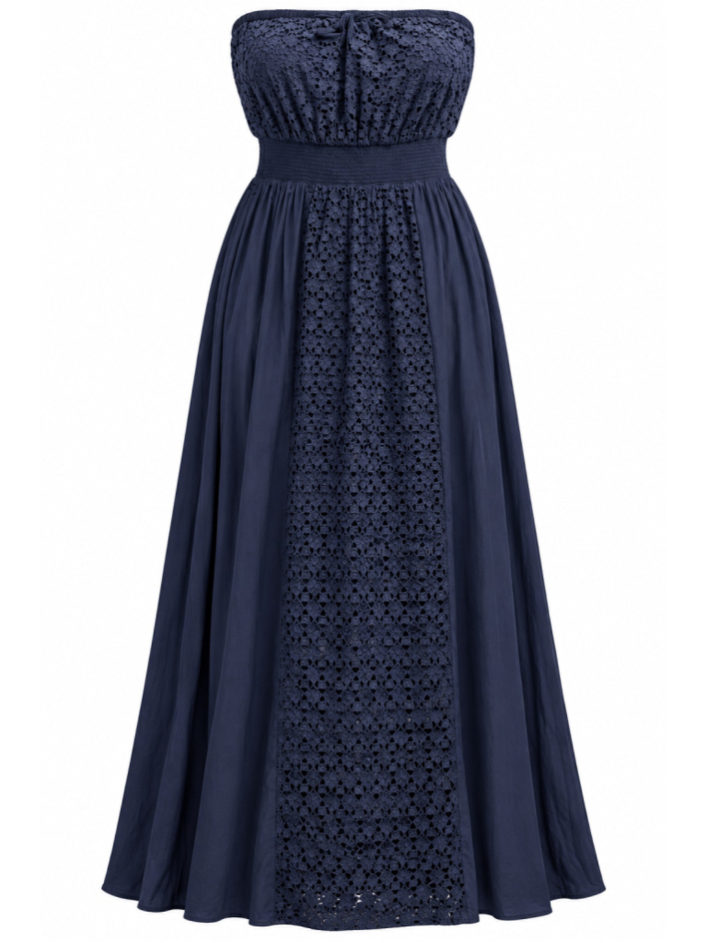 Women's Athleta Strapless Maxi Dress Navy Size M
405